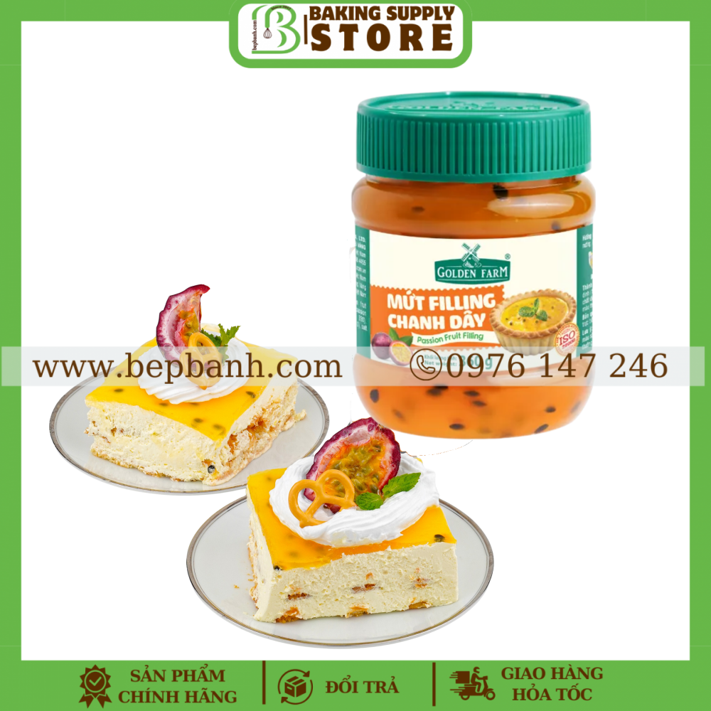 Mứt Filling Golden Farm 360gr - Chanh Dây