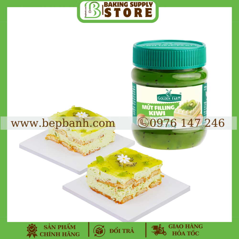 Mứt Filling Golden Farm 360gr - Kiwi