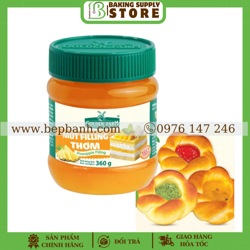 Mứt Filling Golden Farm 360gr - Thơm