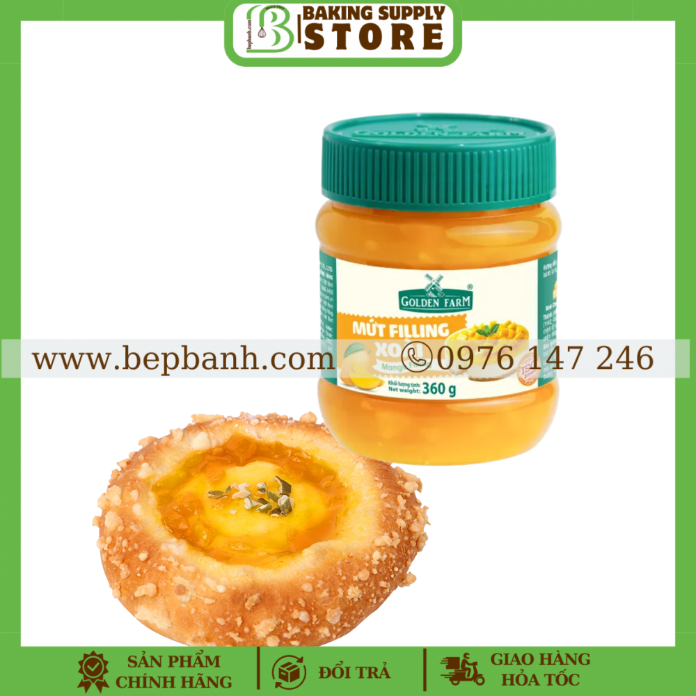 Mứt Filling Golden Farm 360gr - Xoài