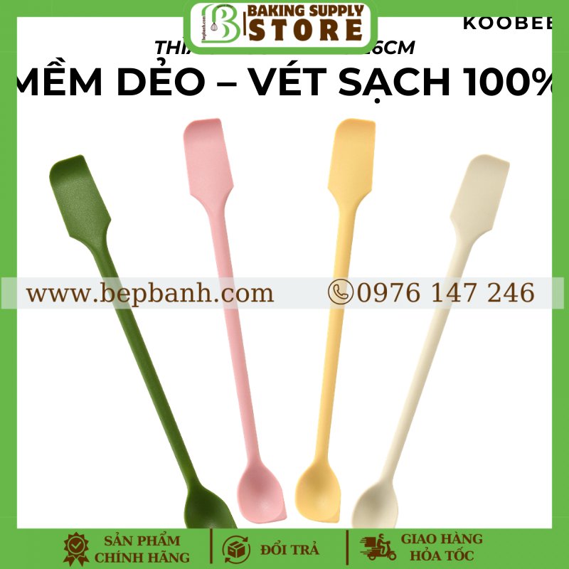 Thìa silicon 2 đầu vét