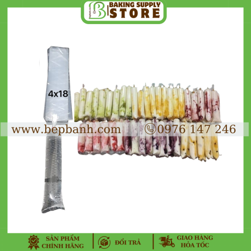 Túi nylon sữa chua dài 4x18 100g