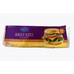 Phô mai lát Cam Burger Slices Emborg 1.033kg 84 lát
