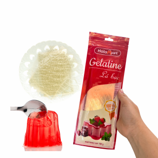 Gelatine lá bạc Hola 100gr