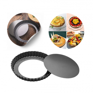 Khuôn bánh tart đáy rời M160 đen