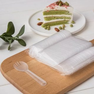 Lố 50 nĩa nhựa ngắn