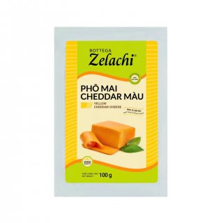 Phô mai cheddar màu Zelachi 100g