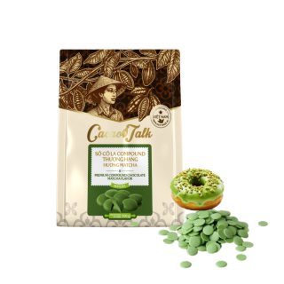Chocolate nút Matcha compound Cacao Talk 500gr