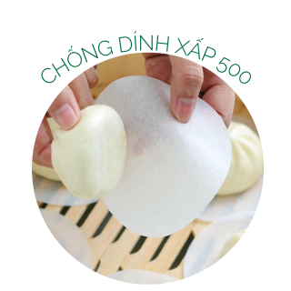 Giấy lót bánh bao TRÒN 10cm / xấp 500