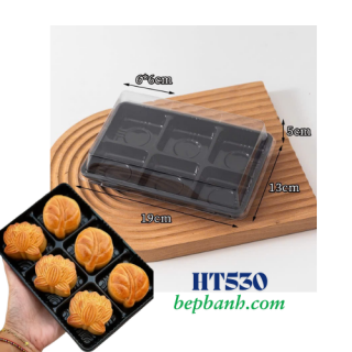 Hộp nhựa đậy 6 ô HT530