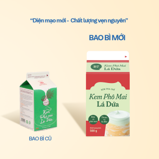 Kem phô mai lá dứa 500g
