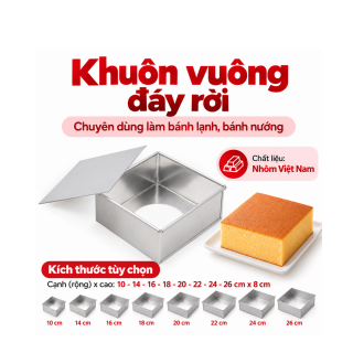 Khuôn vuông đáy rời