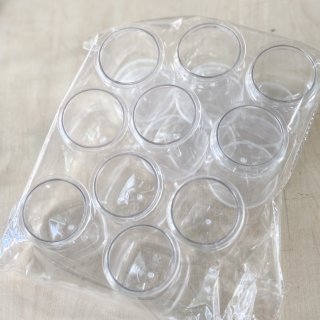 Lố 10 Hũ sữa chua pet vuông 100ml