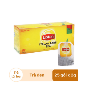 Trà túi lọc Lipton nhãn vàng 25tx2gr