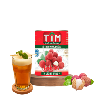 Vải lon Nước Đường TIM 560g